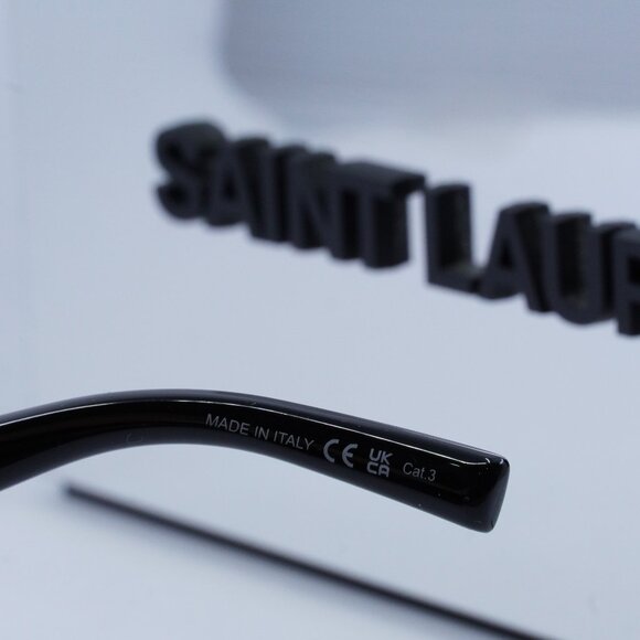 Saint Laurent SL702 001 Black Cat Eye Sunglasses - Picture 8 of 10